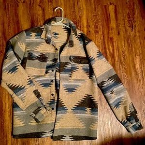 Aztec flannel shirts/ shackets